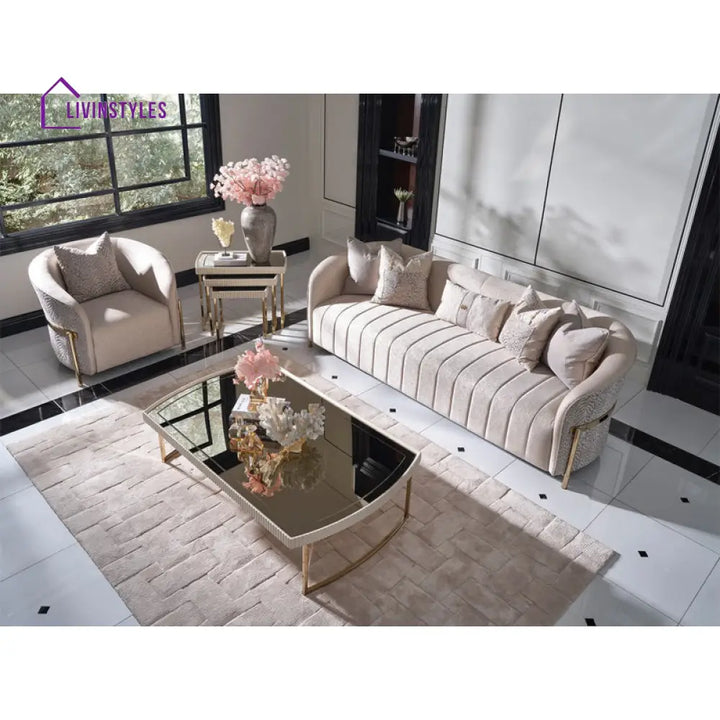 Glint Stainless Steel Coffee Table For Living Room