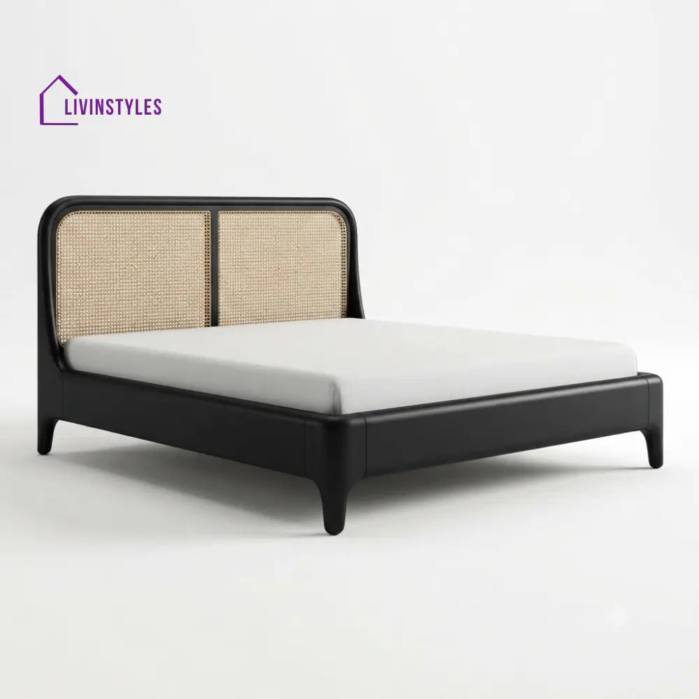 Goitsemang Wooden Double Bed | King Size Bed | Queen Size Bed - Bed Without Storage