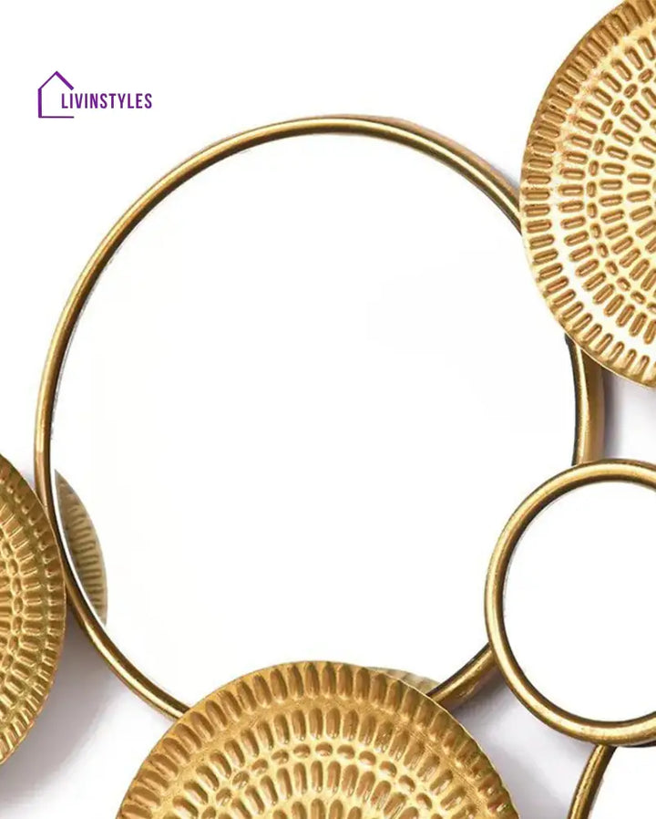 Golden Platter Metal Wall Art