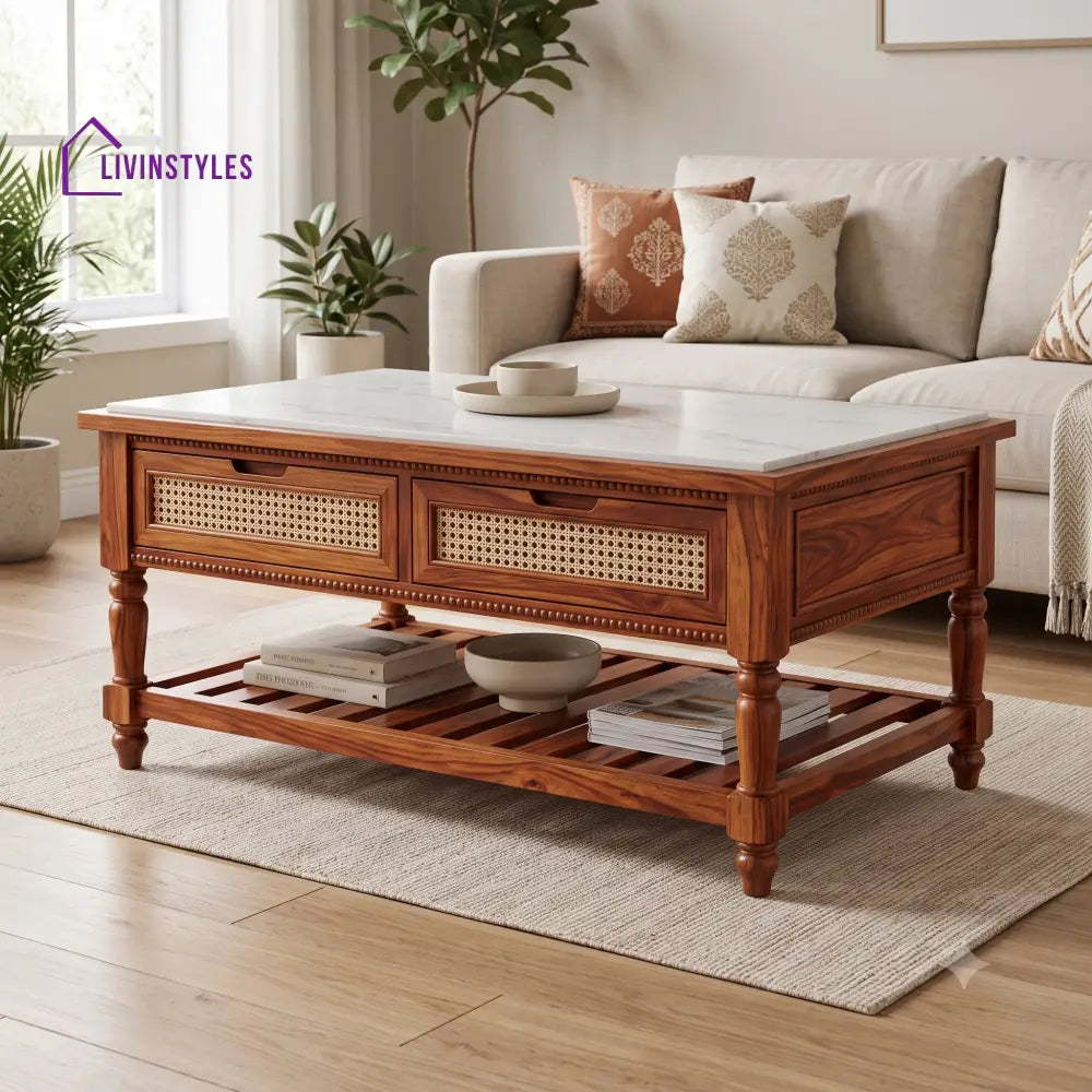 Gopika Premium Solid Wood Coffee Table for Living Room Online