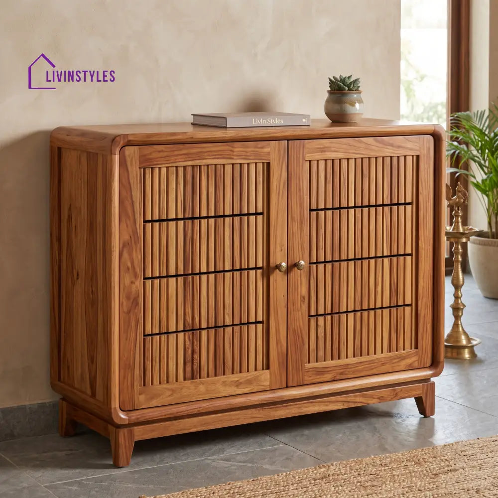 Gopika Sheesham Wood Shoe Rack | Wooden Shoe Cabinet