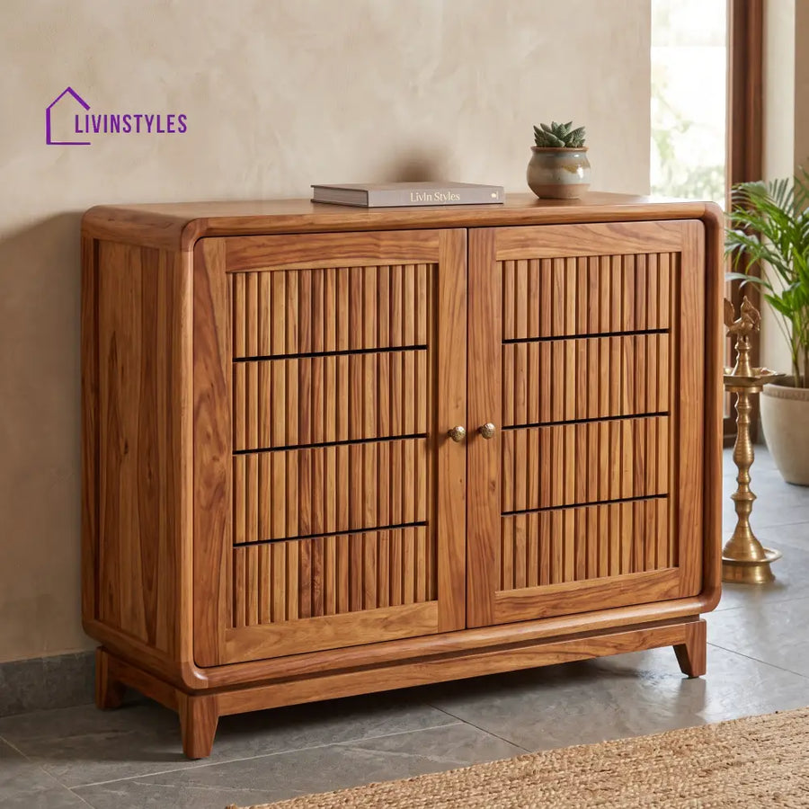 Gopika Sheesham Wood Shoe Rack | Wooden Shoe Cabinet
