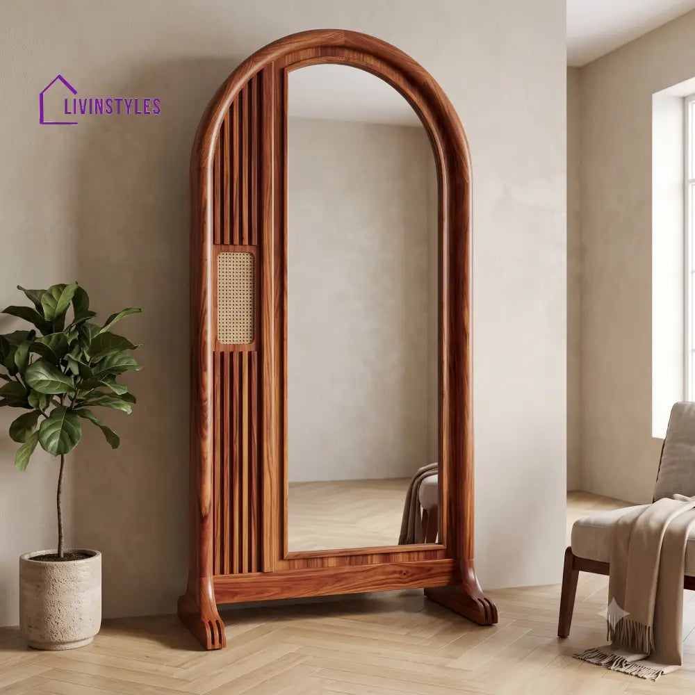 Gopika Wooden Full Length Mirror for Bedroom & Living Room