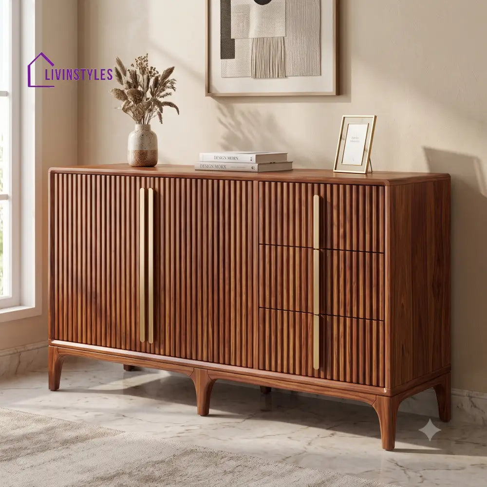 Gouri Premium Wooden Sideboard and Cabinet for Living Room