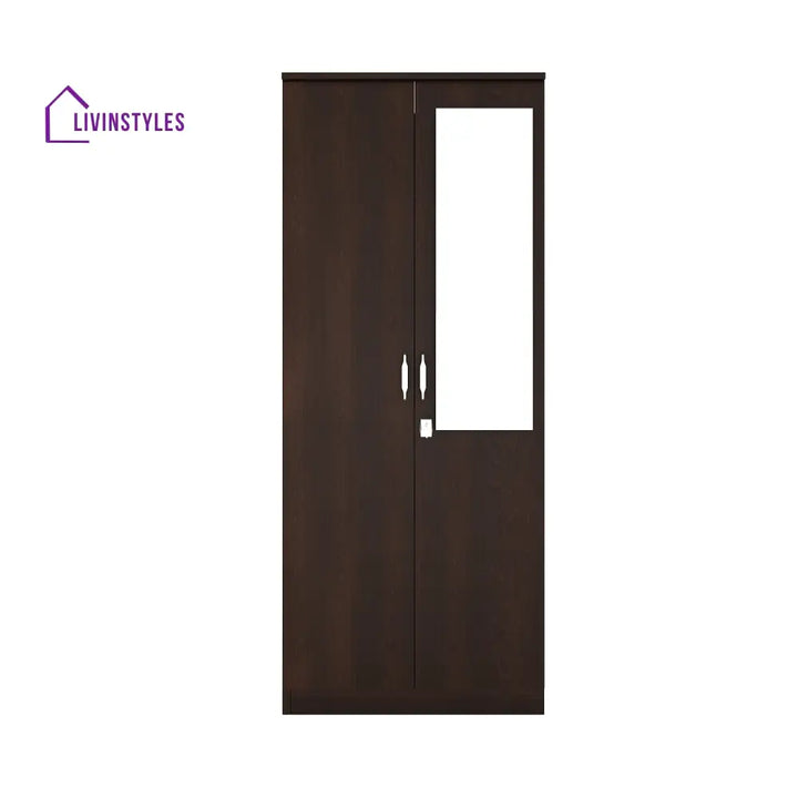 2 Door Wardrobe with Mirror (New Wenge) Home Furniture
