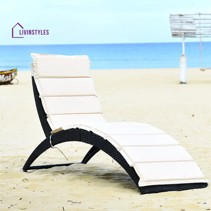 Grace Outdoor Swimming Poolside Lounger (Brown) - Loungers