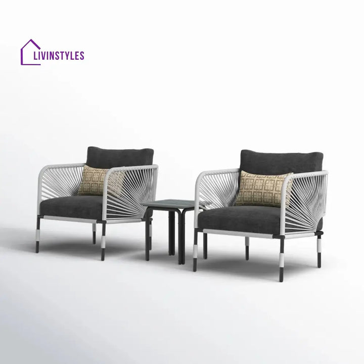 Graciela 3 Piece Garden Outdoor Rope Patio Set - Patio Set