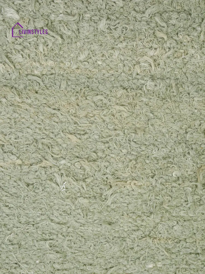Green Color Hand Woven Cotton Cushion Cover Set Of 2 (20X20 Inch)