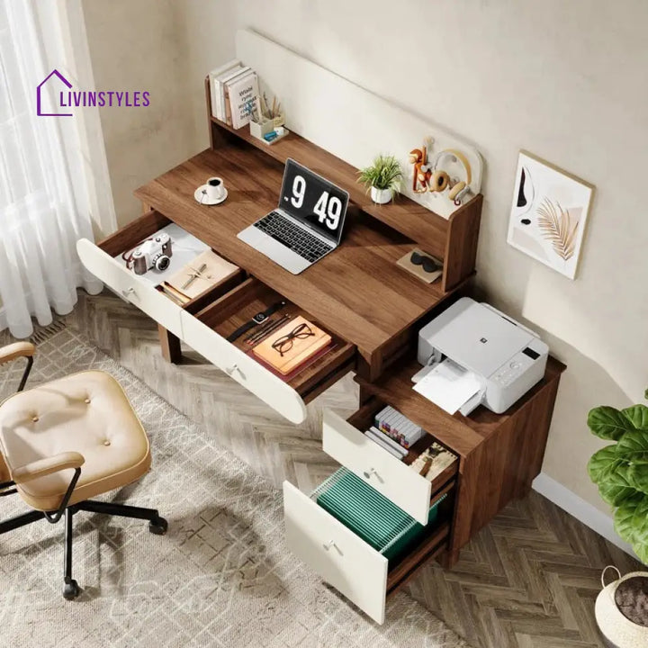 Grigory Solid Wood Study Table for Students