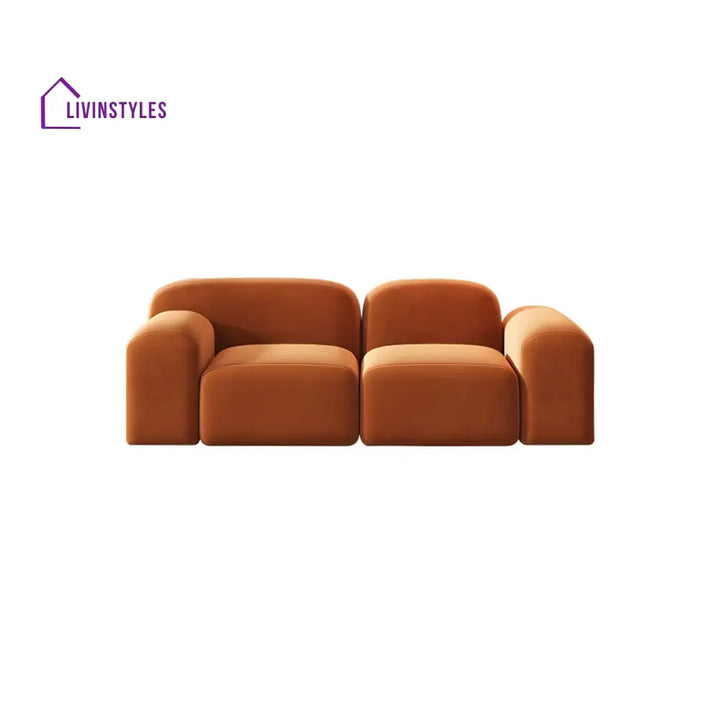 Grigory Velvet Fabric 3 Seater Sofa for Living Room