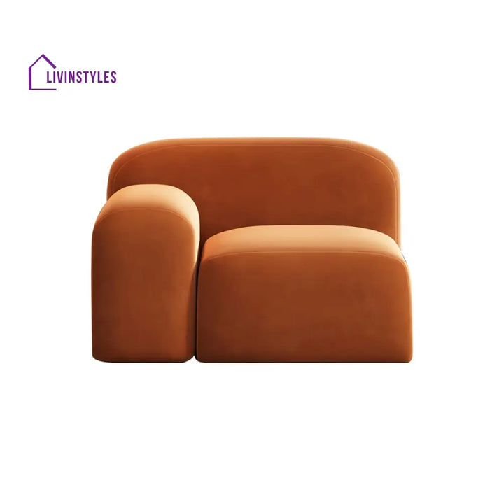 Grigory Velvet Fabric 3 Seater Sofa for Living Room