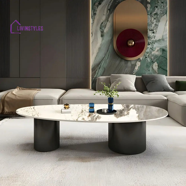Grisha Stainless Steel Frame Coffee Table for Living Room
