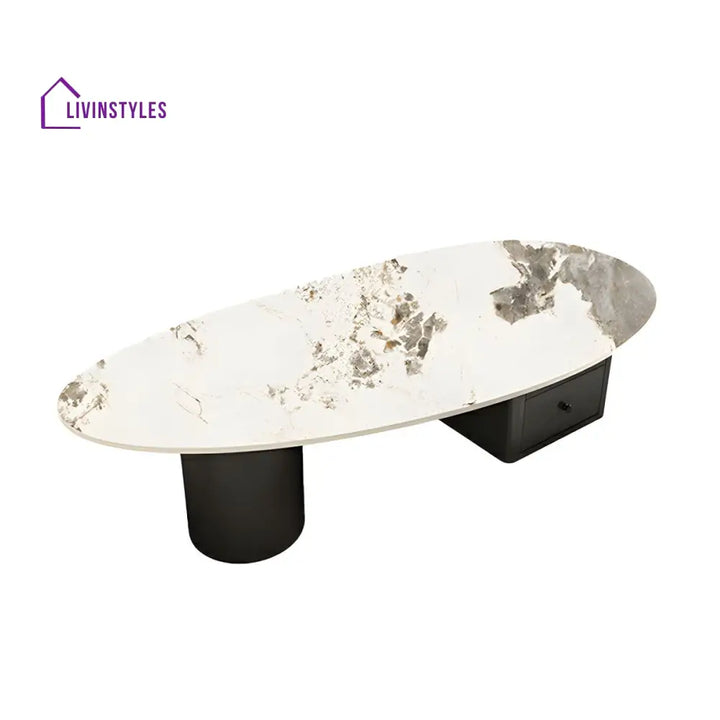Grisha Stainless Steel Frame Coffee Table for Living Room