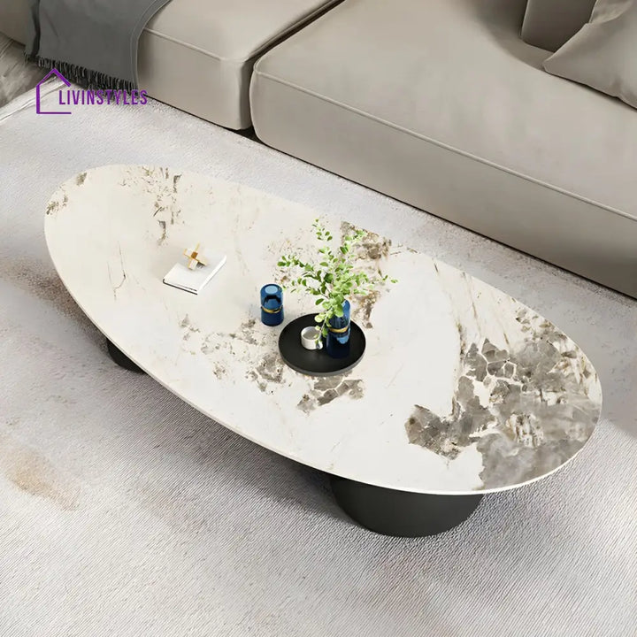 Grisha Stainless Steel Frame Coffee Table for Living Room