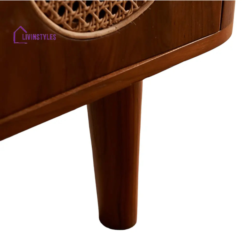 Grisha Teak Wood & Rattan TV Unit TV Unite