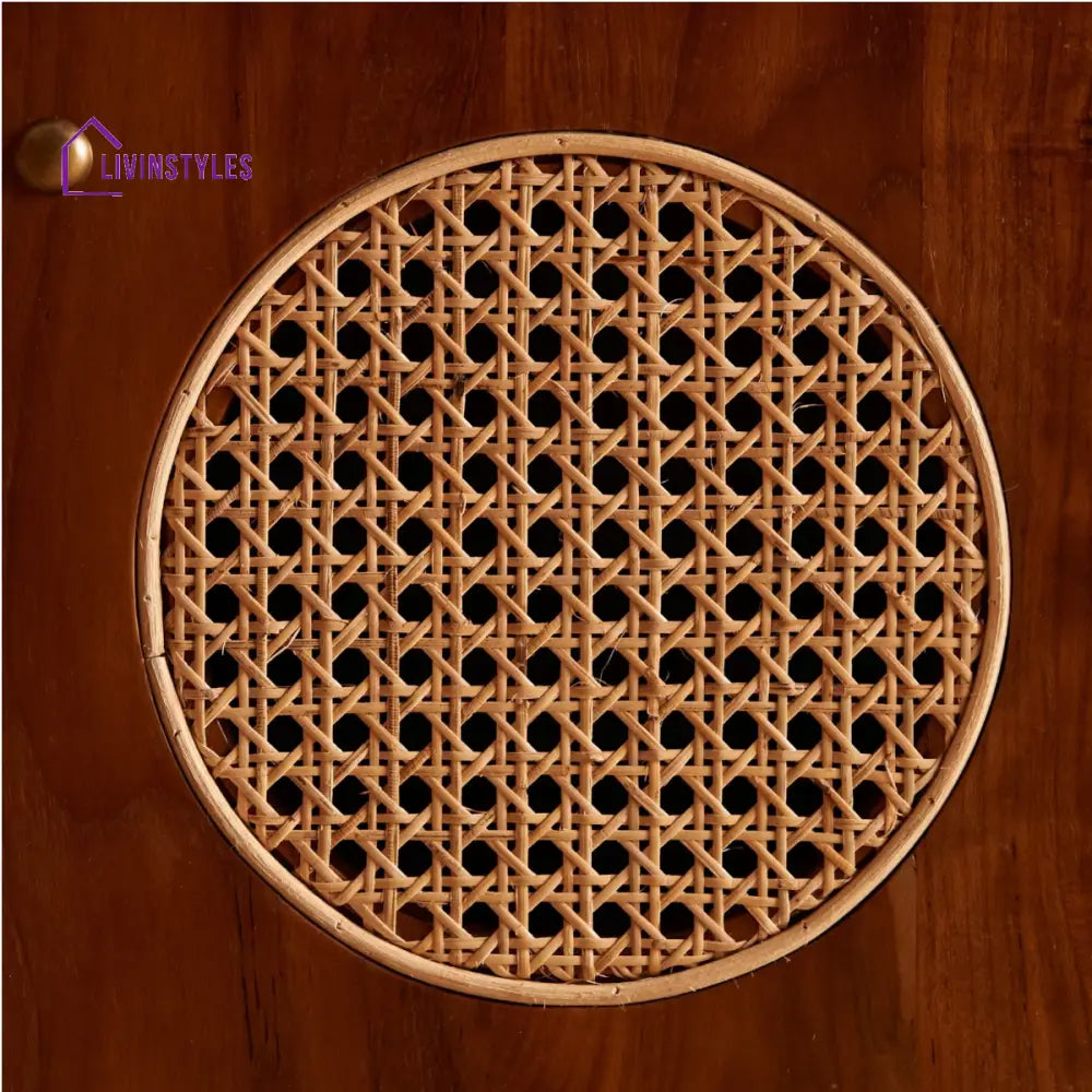 Grisha Teak Wood & Rattan TV Unit TV Unite