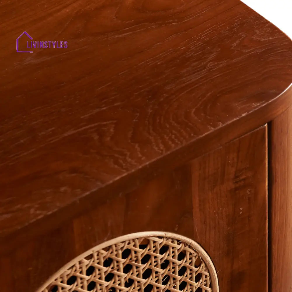 Grisha Teak Wood & Rattan TV Unit TV Unite