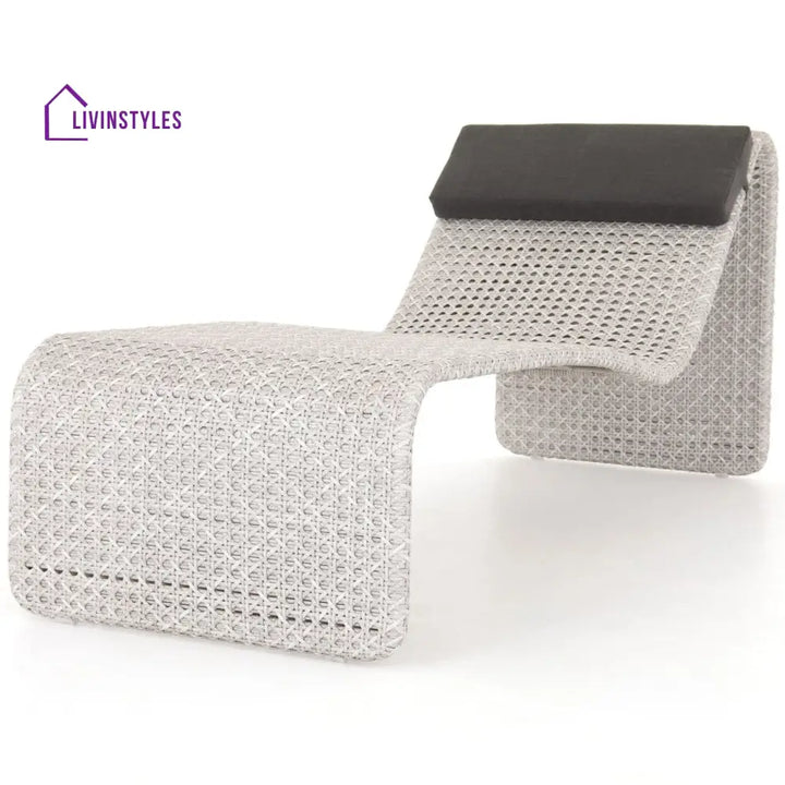 Grood Outdoor Swimming Poolside Lounger (White) - Loungers