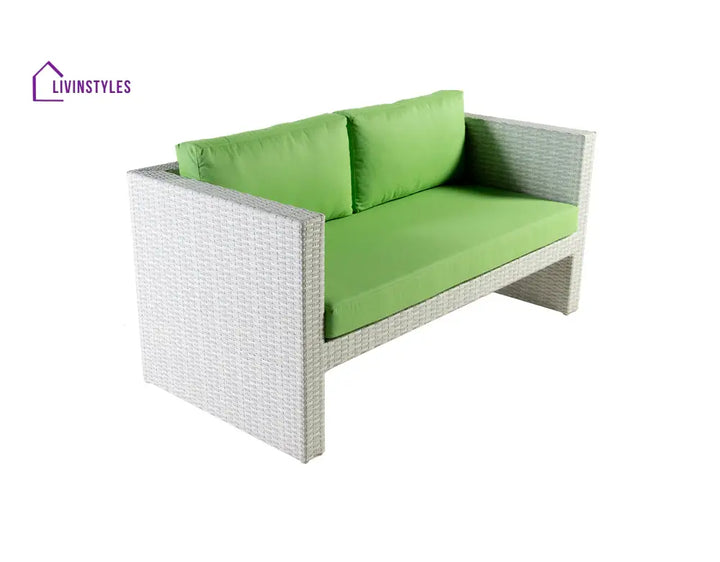 Gucci Outdoor Patio Sofa Set 4 Chairs and 1 Center Table (Off White) - Sofa Sets