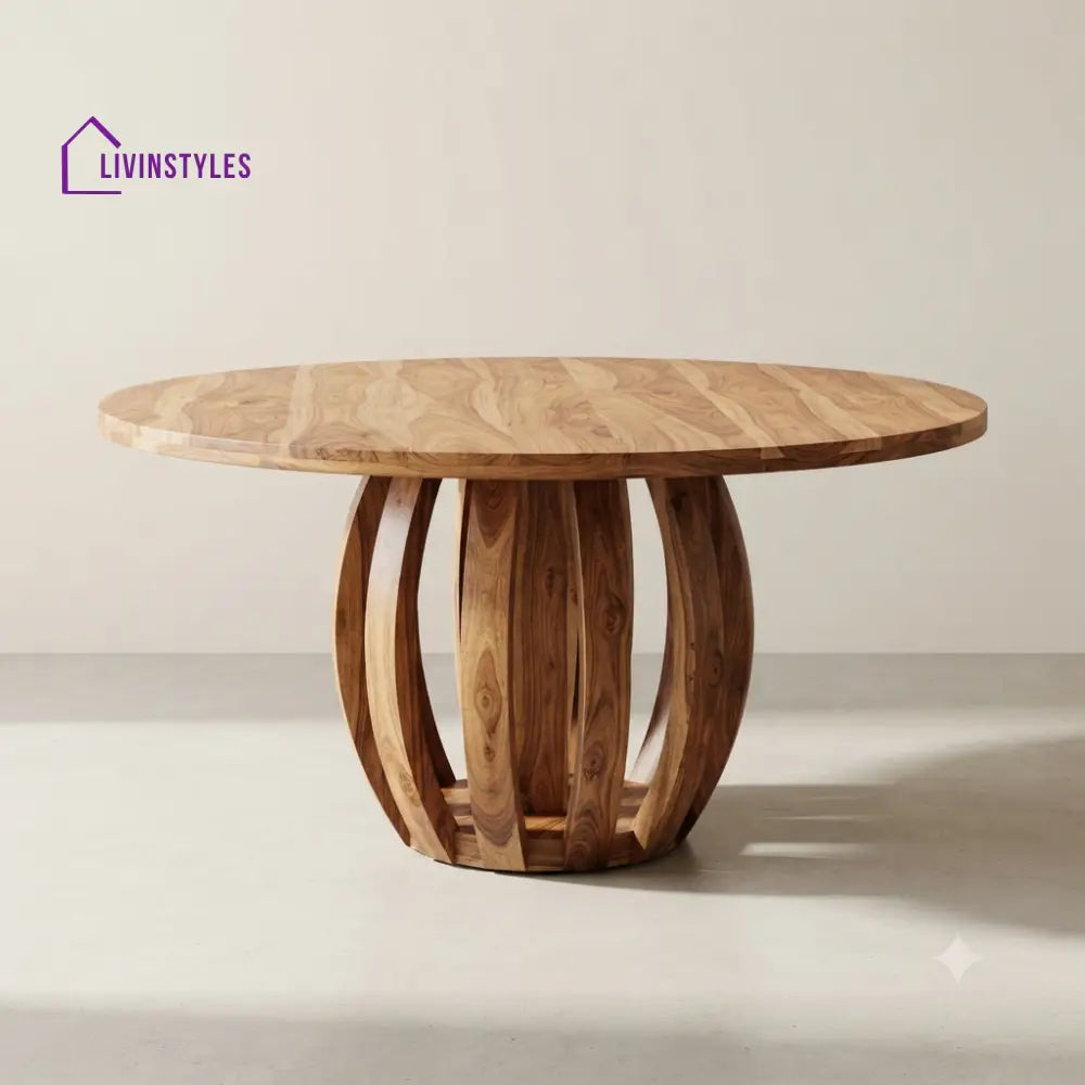 Gunika Wooden Round Dining Table