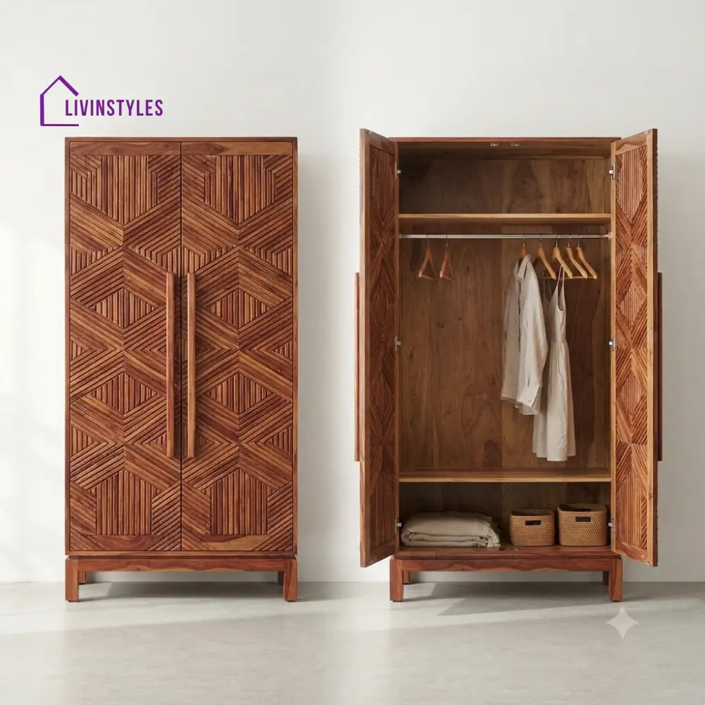 Gunika Wooden Wardrobe for Clothes | Cupboard for Clothes
