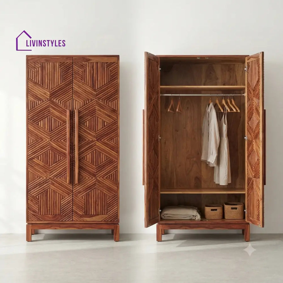 Gunika Wooden Wardrobe for Clothes | Cupboard for Clothes