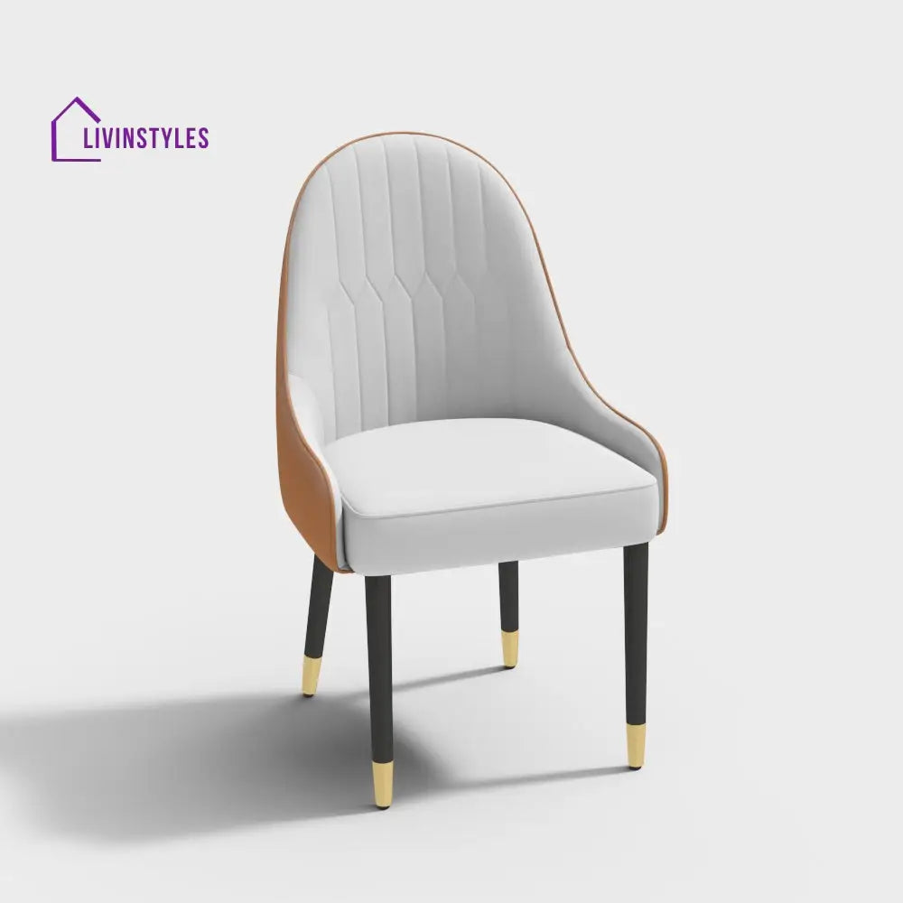 Gurpreet Pu Leather Dining Room Chairs Set Of 2 With Metal Legs