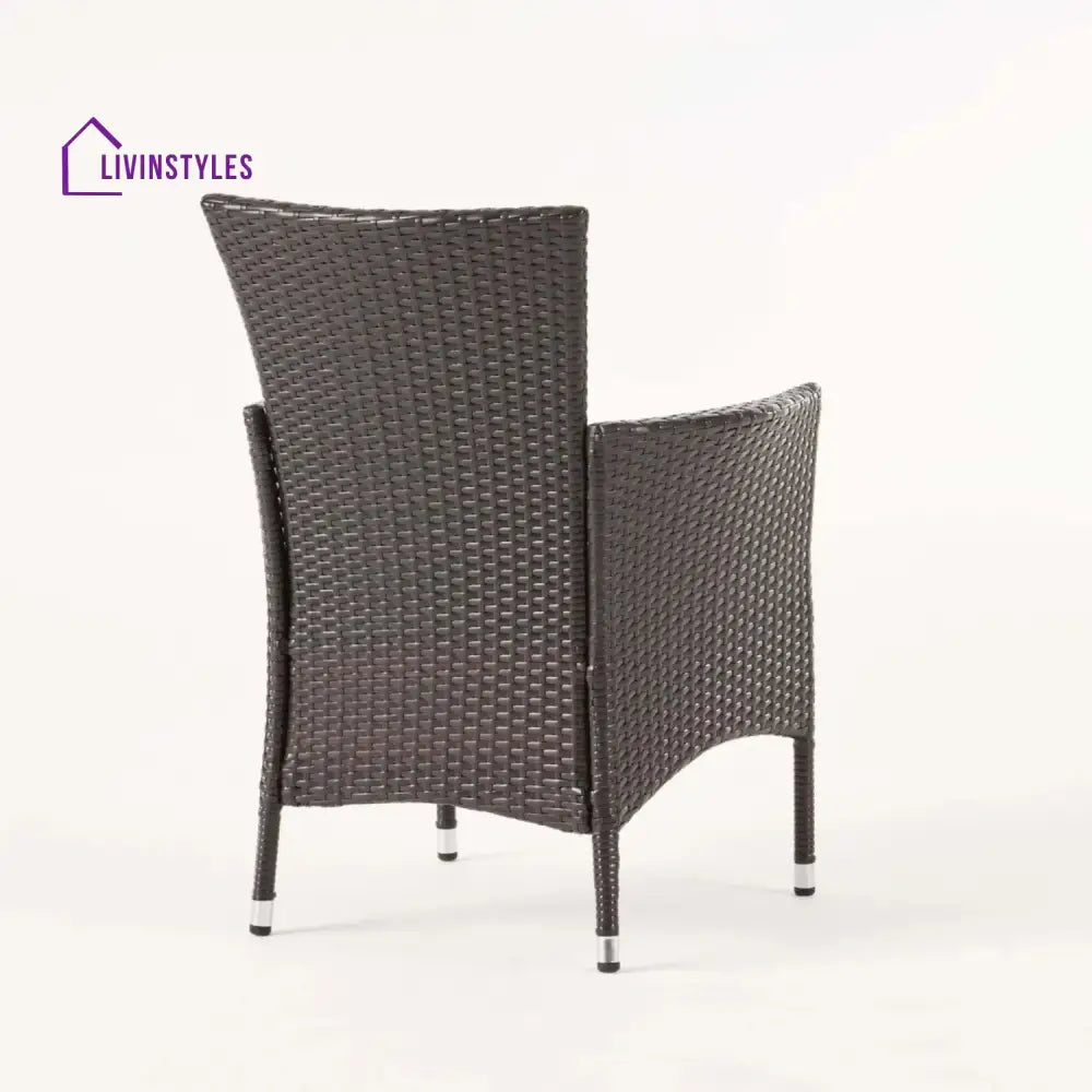 Hailey 2-Piece Outdoor Rattan Wicker Patio Dining Chairs - Dinning Chairs