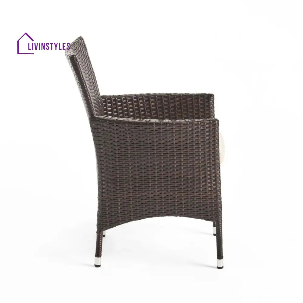Hailey 2-Piece Outdoor Rattan Wicker Patio Dining Chairs - Dinning Chairs