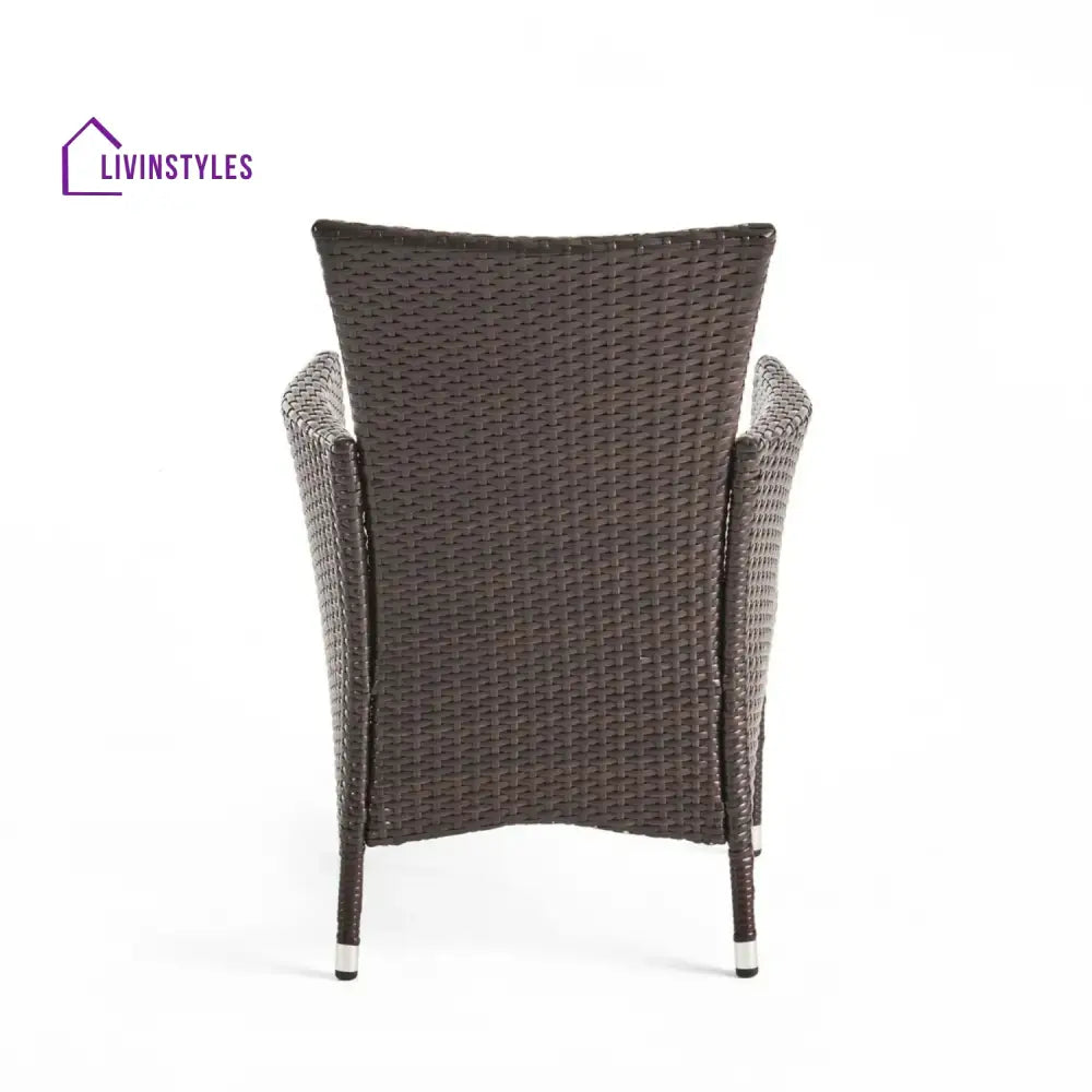 Hailey 2-Piece Outdoor Rattan Wicker Patio Dining Chairs - Dinning Chairs