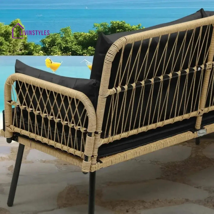 Haisley Outdoor Rope Loveseat Sofa - Sofa Set