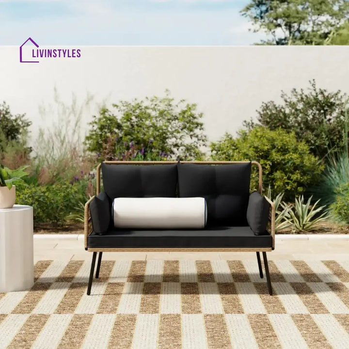 Haisley Outdoor Rope Loveseat Sofa - Sofa Set