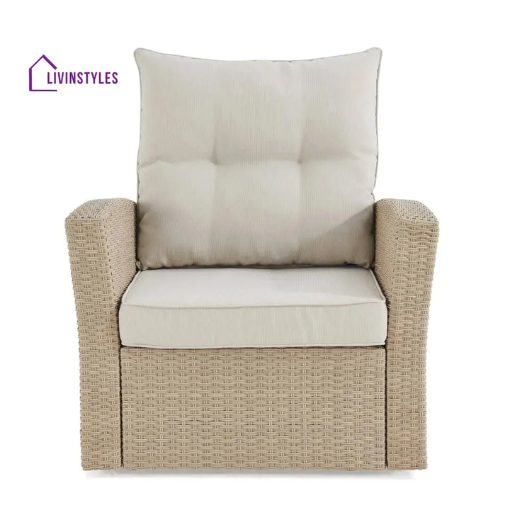 Hajar Outdoor All-Weather Wicker Single Seater Sofa - Sofa Set