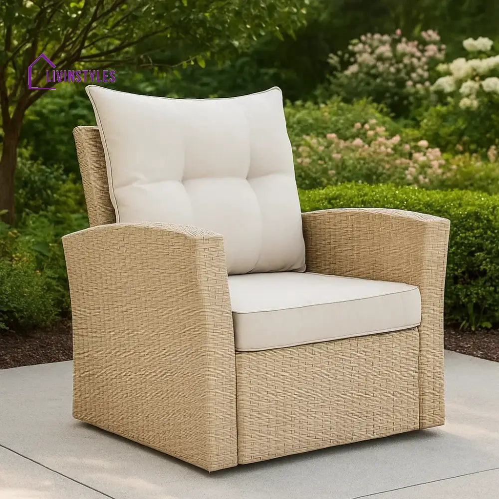 Hajar Outdoor All-Weather Wicker Single Seater Sofa - Sofa Set