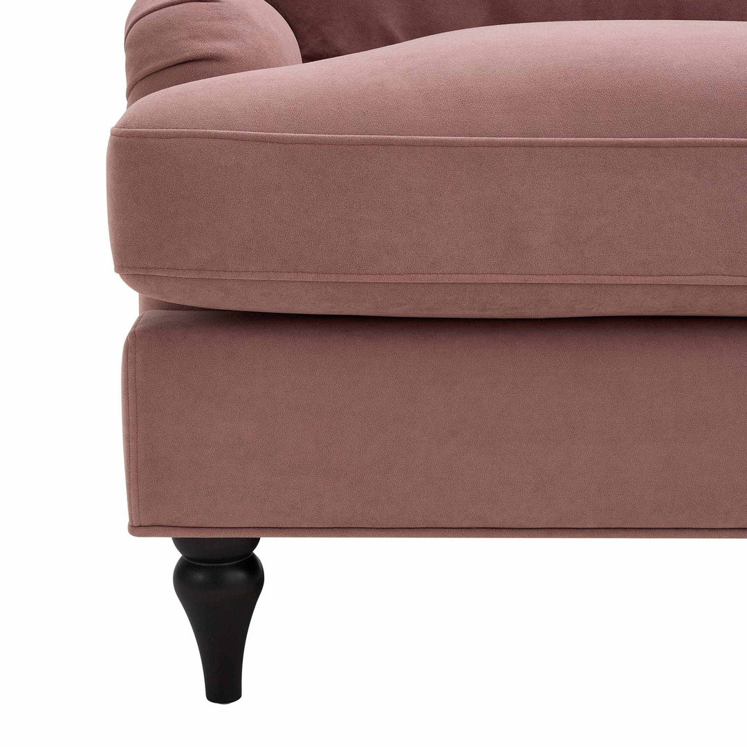 Carlos Living Room Arm chair - Dusky Pink