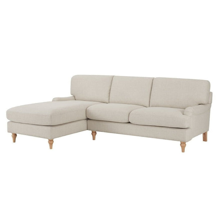 Antonio Left Hand Chaise Sofa | L Shaped Sofa - Beige
