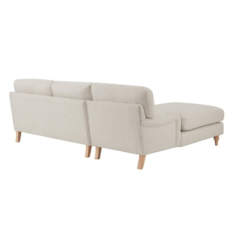 Antonio Left Hand Chaise Sofa | L Shaped Sofa - Beige