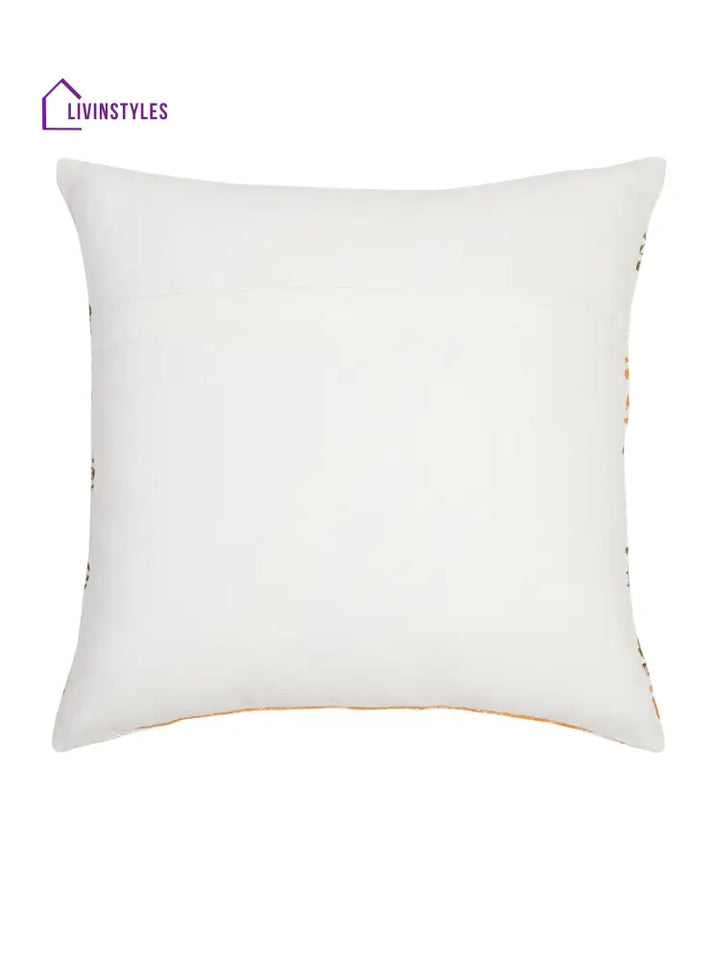 Hand Block 100% Cotton Cushion Cover Set Of 2 (18X18 Inch)