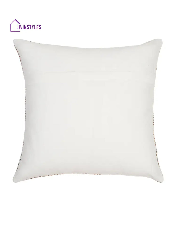 Hand Block Multi Color Cushion Cover Set Of 2 (18X18 Inch)