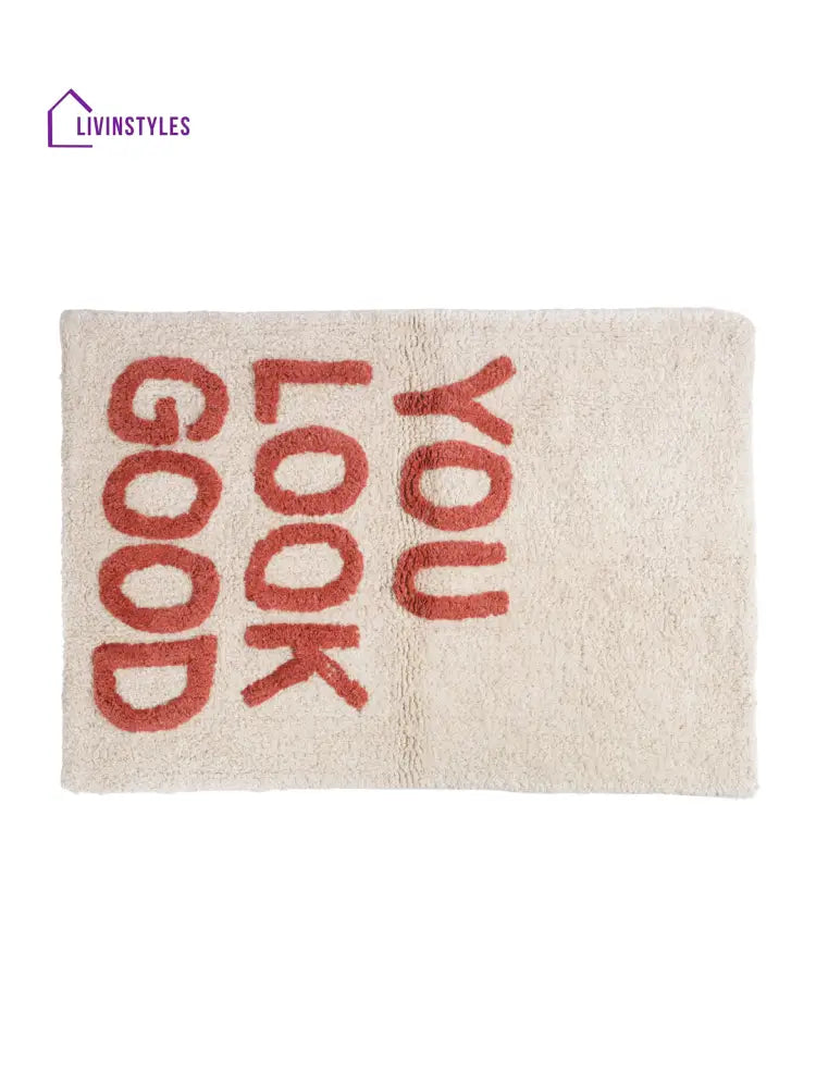 Hand Tufted Cotton Bath Mat Rug Mats