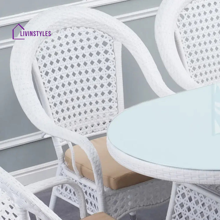 Haneen Outdoor All-Weather Resistant Rattan Wicker 7-Piece Dining Set - Dining Set