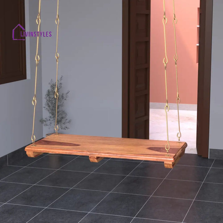 Hania Melodious Indian Art Designed Handmade Wooden Swing Swing