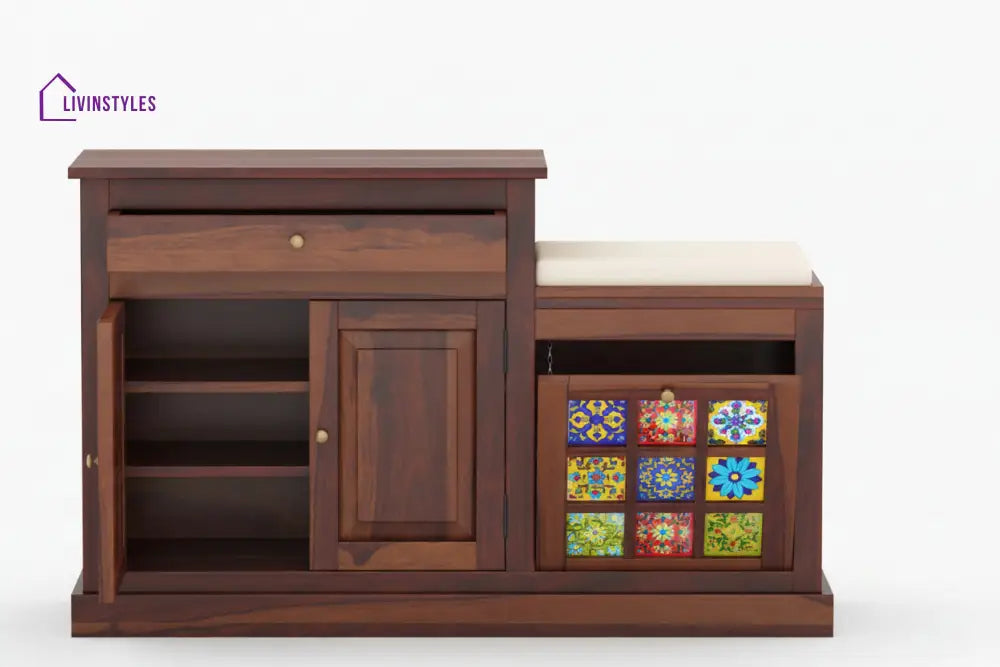 Hanmai Sheesham Wood Shoe Rack