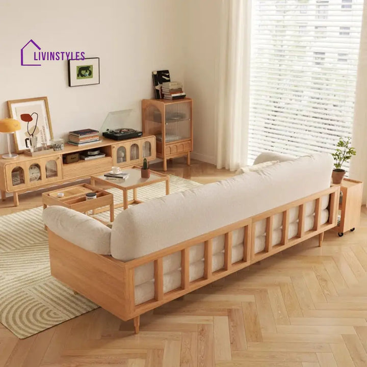 Haren 3 Seater Wooden Sofa for Living Room SOFA