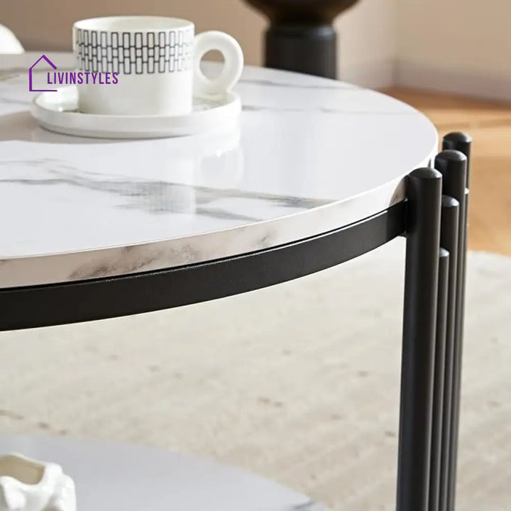 Harini Metal Black Coffee Table