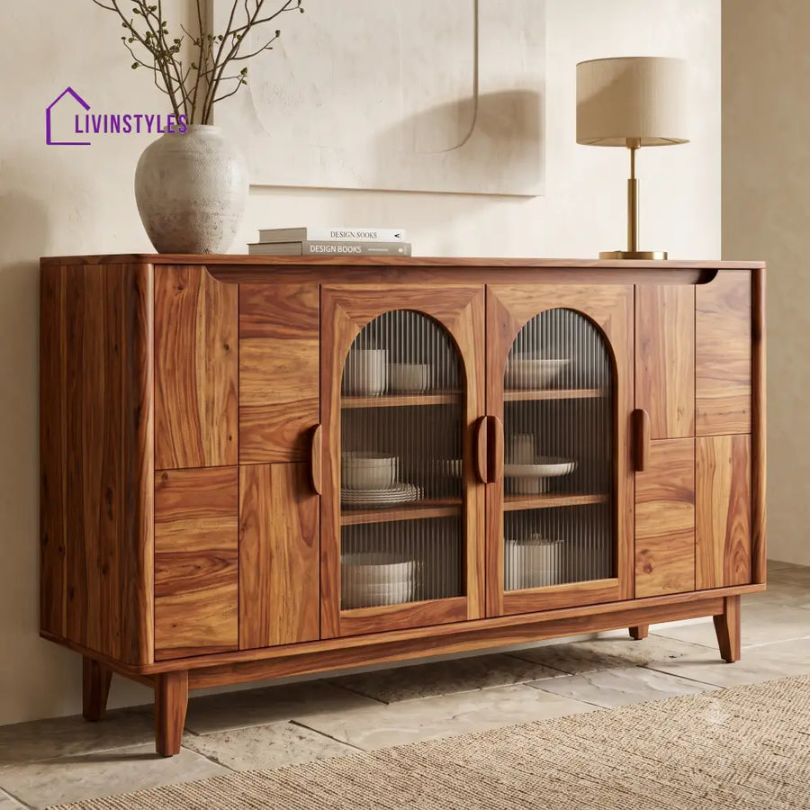 Harini Premium Sheesham Wood Sideboard and Cabinet for Living Room