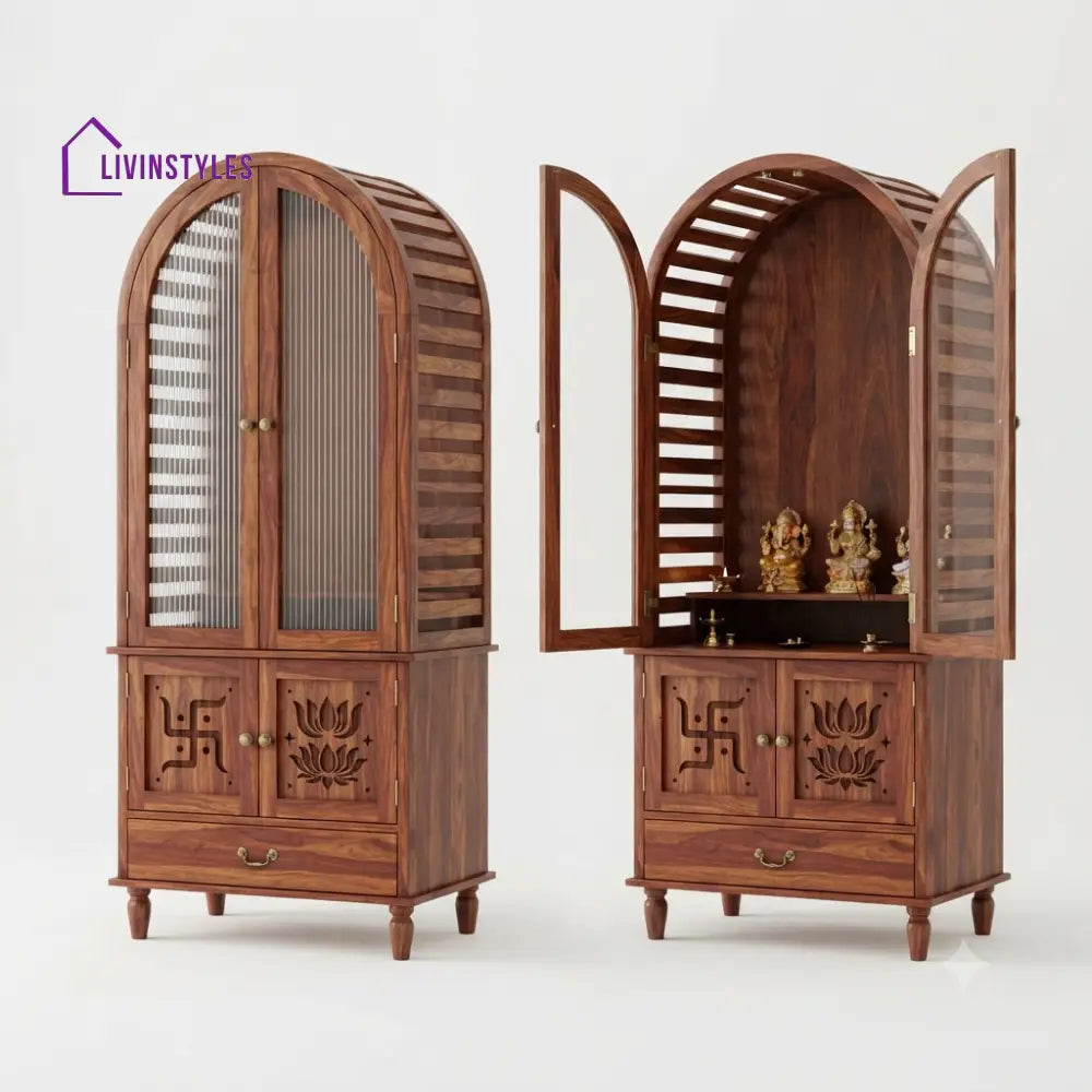 Harini Premium Solid Wood Home Temple | Pooja Mandir for Home