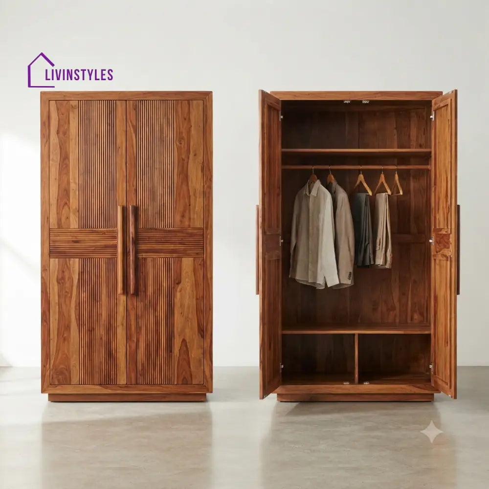 Harini Wooden Wardrobe for Clothes | Cupboard for Clothes