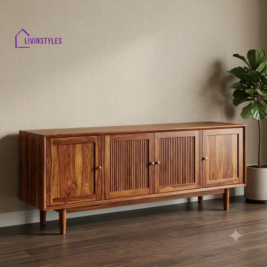 Harish Solid Sheesham Wood Tv Unit for Living Room | Tv Cabinet | Tv Console