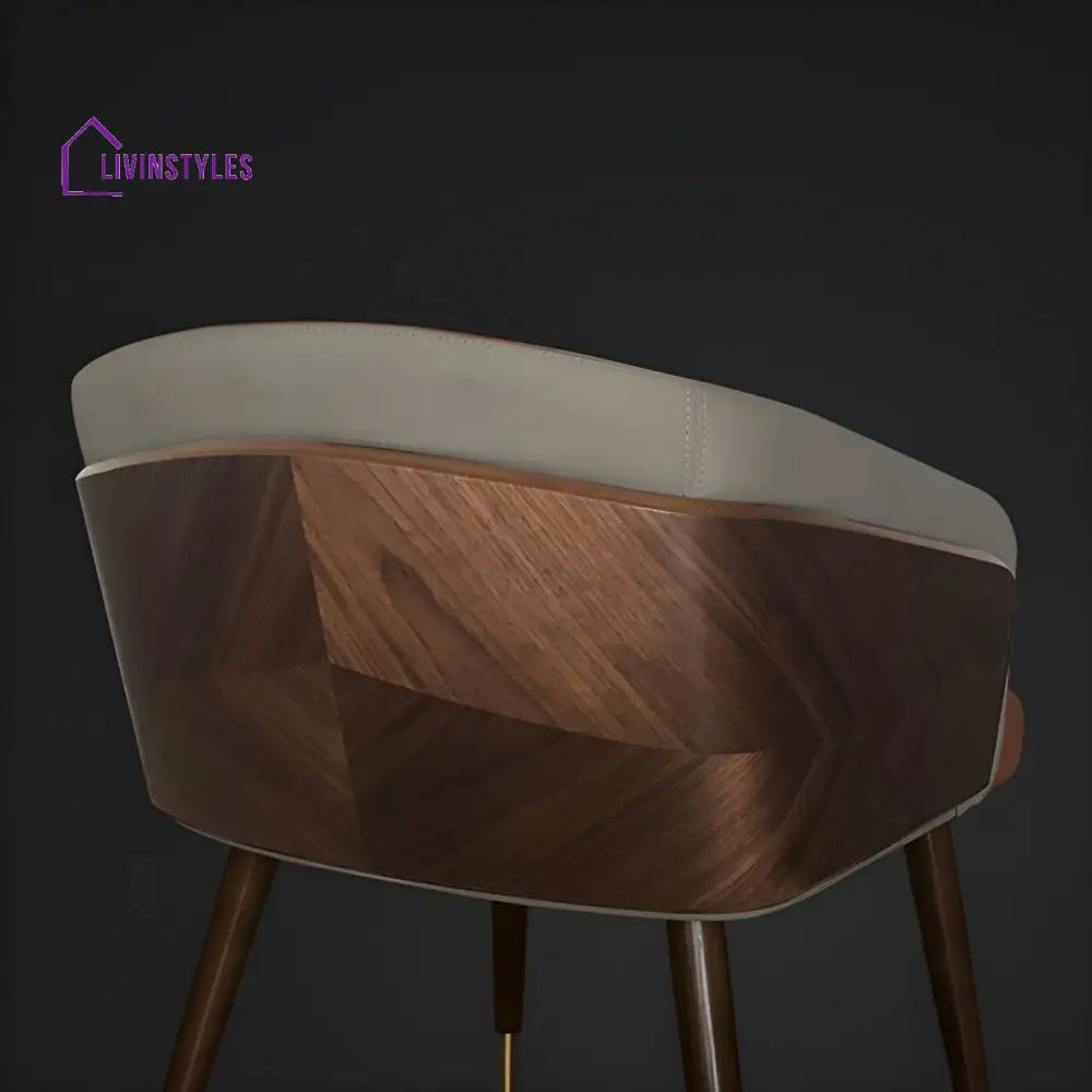 Harisha Wooden Dining Chair | Velvet Fabric | High Density Foam